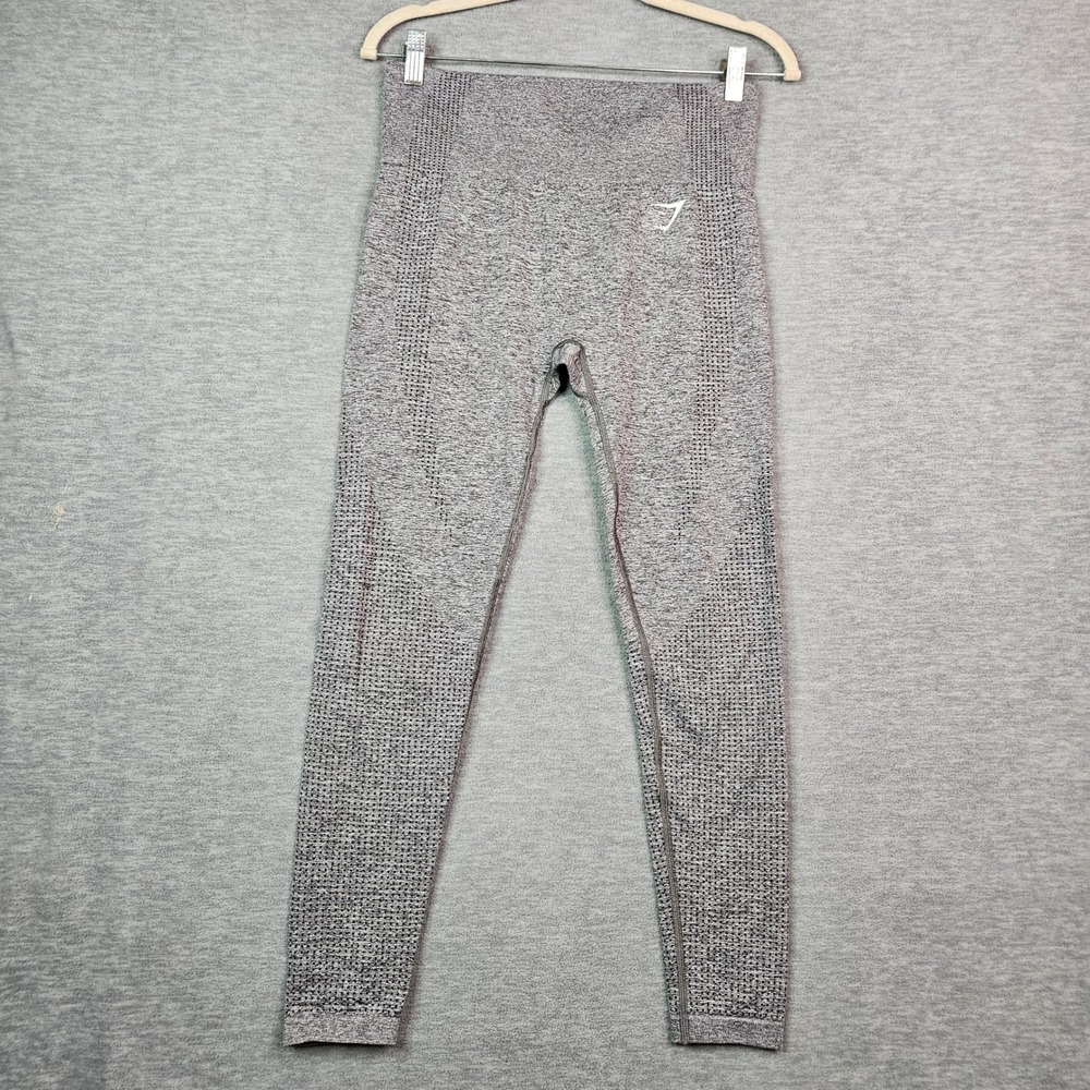 Gymshark Energy+ Seamless Leggings Grey Marl High Waisted Size M
